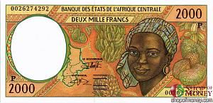 CAS - ЧАД 2000 ФРАНКОВ (P) 1