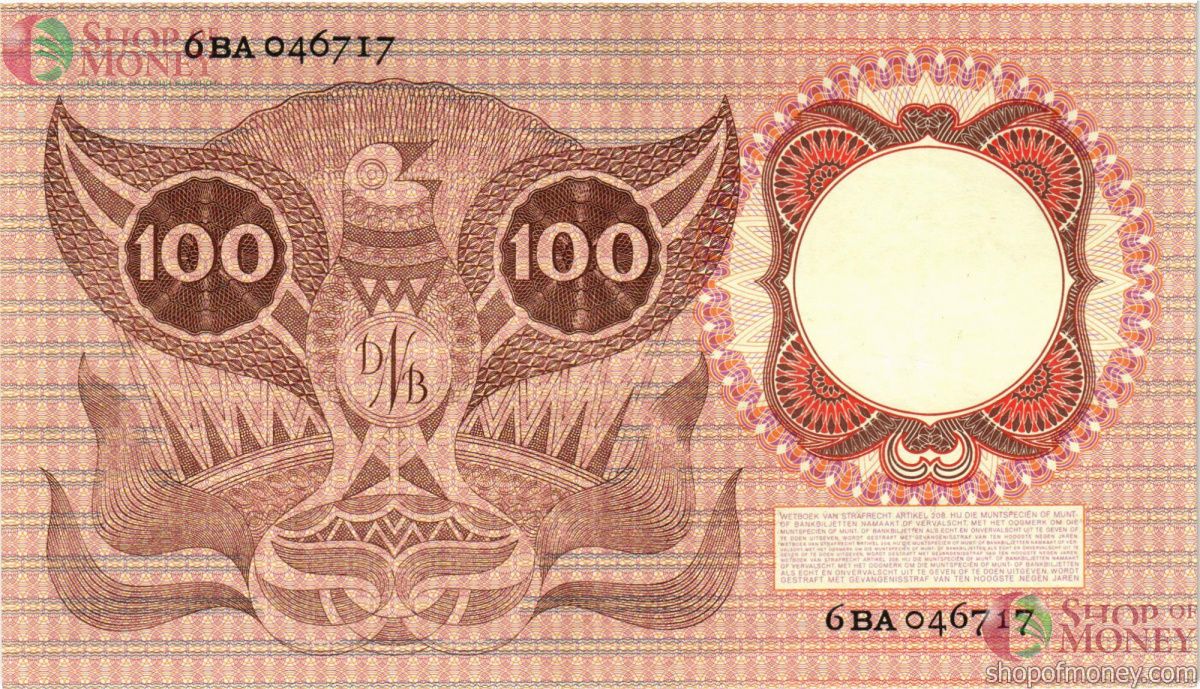 НИДЕРЛАНДЫ 100 ГУЛЬДЕНОВ 2