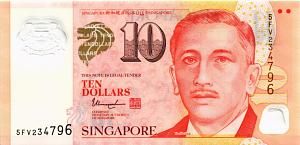 СИНГАПУР 10 ДОЛЛАРОВ 1