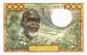 WAS - КОТ-Д'ИВУАР 1000 ФРАНКОВ (A) 2