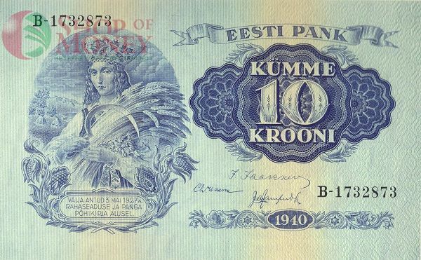 ЭСТОНИЯ 10 КРОН 1