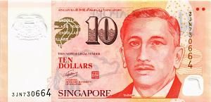 СИНГАПУР 10 ДОЛЛАРОВ 1
