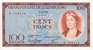 ЛЮКСЕМБУРГ 100 ФРАНКОВ 1