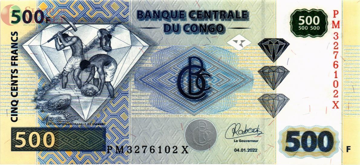 КОНГО ДР 500 ФРАНКОВ 1