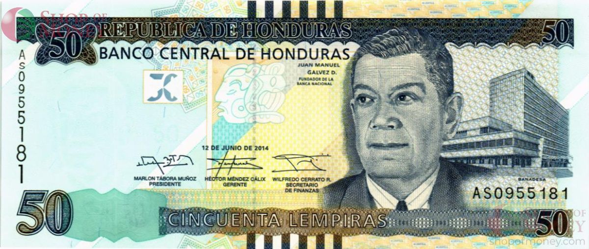 ГОНДУРАС 50 ЛЕМПИР 1