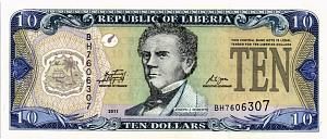 ЛИБЕРИЯ 10 ДОЛЛАРОВ 1