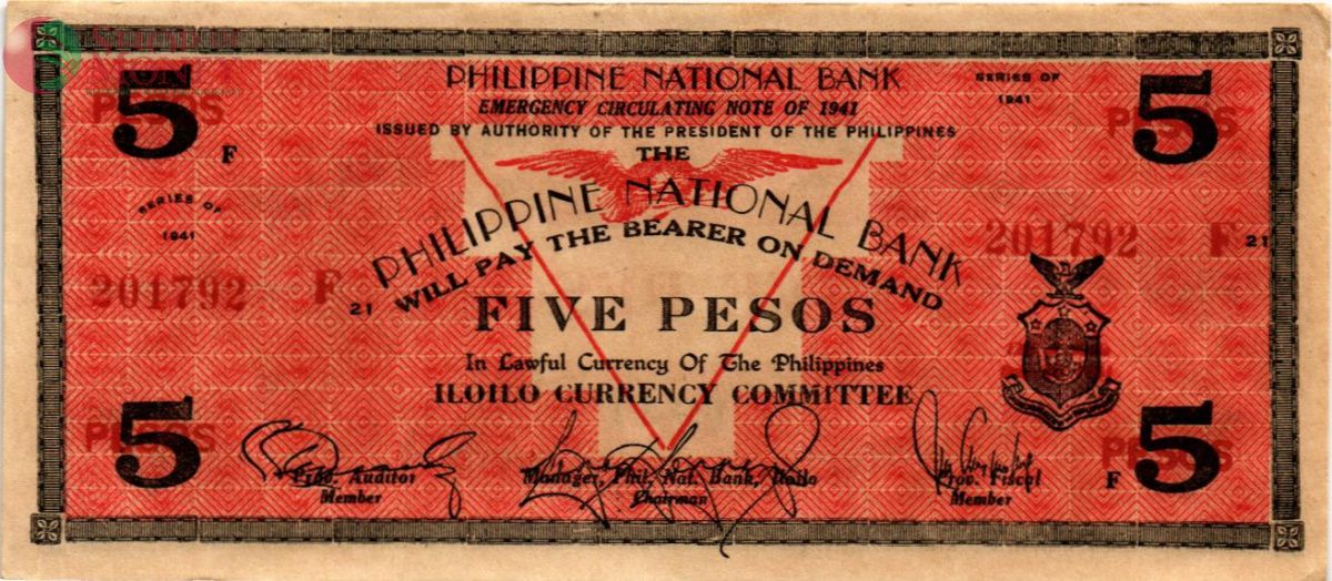 ФИЛИППИНЫ 5 ПЕСО (F) (N90) 1