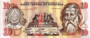 ГОНДУРАС 10 ЛЕМПИР 1
