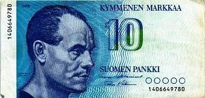 ФИНЛЯНДИЯ 10 МАРОК 1