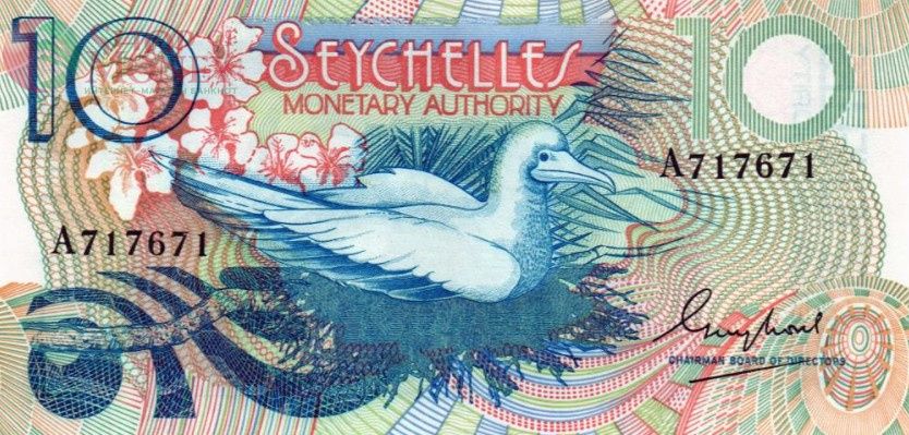 СЕЙШЕЛЬСКИЕ ОСТРОВА 10 РУПИЙ 2