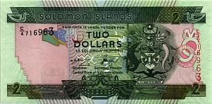 СОЛОМОНОВЫ ОСТРОВА 2 ДОЛЛАРА 1