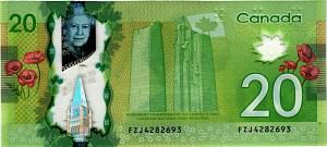 КАНАДА 20 ДОЛЛАРОВ 2