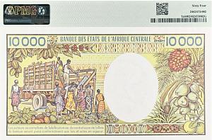ГАБОН 10000 ФРАНКОВ (PMG - GRADE 64) 2
