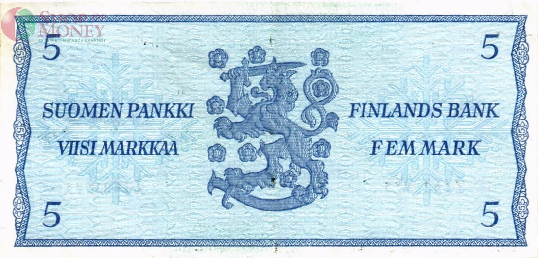 ФИНЛЯНДИЯ 5 МАРОК (Litt. B) 2