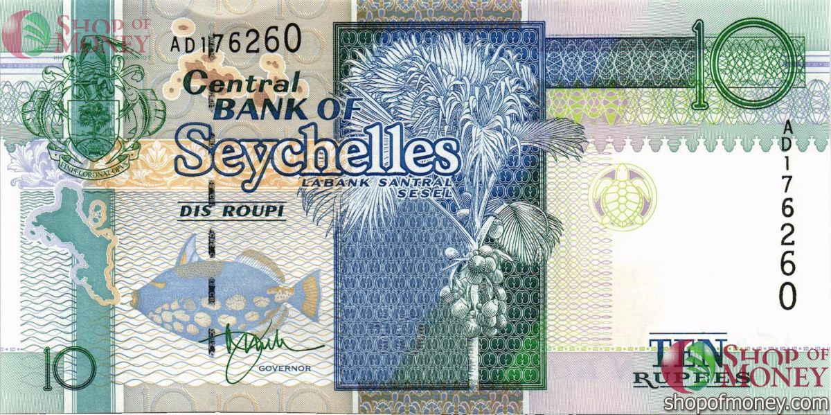 СЕЙШЕЛЬСКИЕ ОСТРОВА 10 РУПИЙ 1