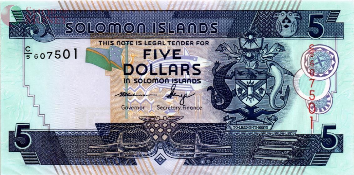 СОЛОМОНОВЫ ОСТРОВА 5 ДОЛЛАРОВ 1