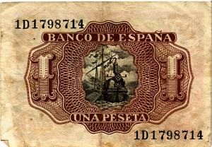 ИСПАНИЯ 1 ПЕСЕТА 2