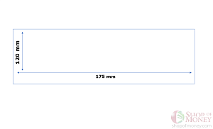 ХОЛДЕР ДЛЯ БАНКНОТ (120 mm x 175 mm) - 100 шт 2