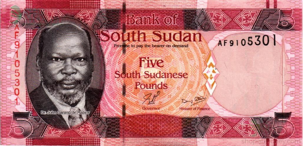 ЮЖНЫЙ СУДАН 5 ФУНТОВ 1