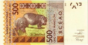 WAS - КОТ-Д'ИВУАР 500 ФРАНКОВ (A) 2