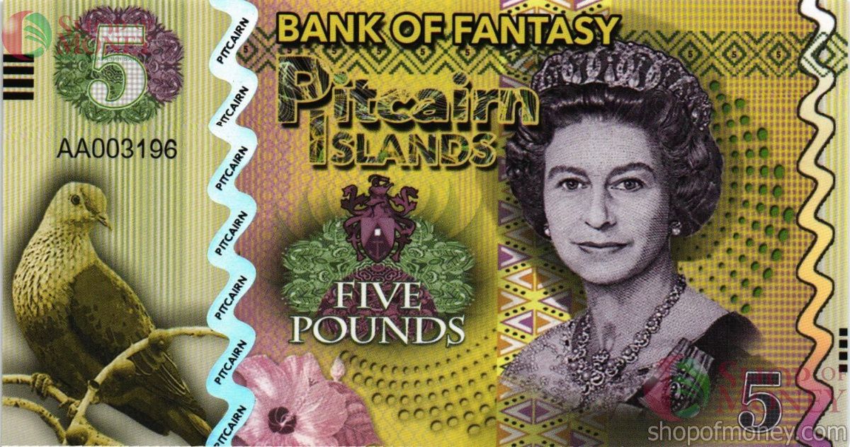 ОСТРОВА ПИТКЭРН 5 ФУНТОВ 1