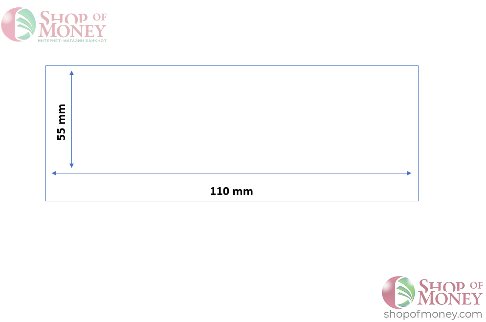 ХОЛДЕР ДЛЯ БАНКНОТ № 1 (55 mm x 110 mm) - 50 шт 3