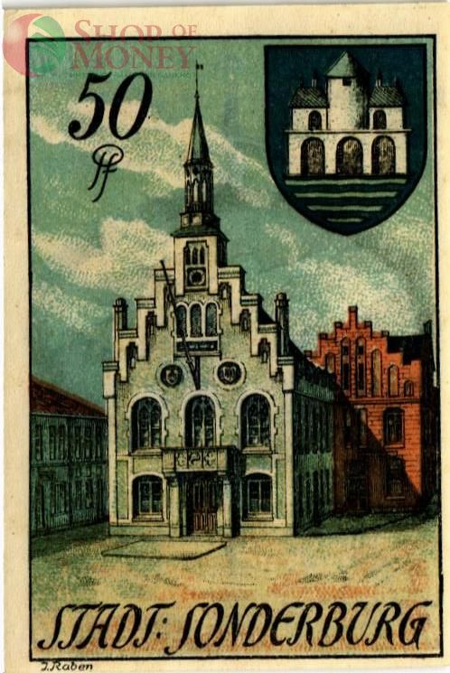 ДАНИЯ-ГЕРМАНИЯ 50 ПФЕННИГОВ (НОТГЕЛЬД) 2