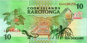 ОСТРОВА КУКА 10 ДОЛЛАРОВ 2