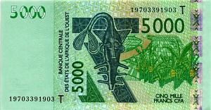 WAS - ТОГО 5000 ФРАНКОВ (T) 1