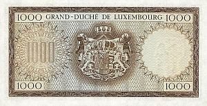 ЛЮКСЕМБУРГ 1000 ФРАНКОВ 2
