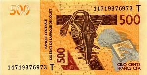 WAS - ТОГО 500 ФРАНКОВ (T) 1