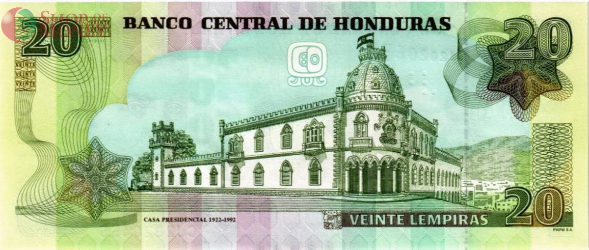 ГОНДУРАС 20 ЛЕМПИР 2