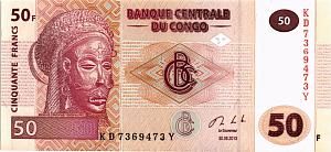 КОНГО ДР 50 ФРАНКОВ 1