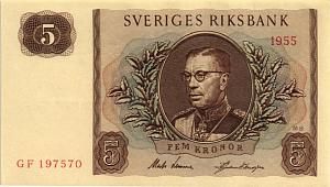 ШВЕЦИЯ 5 КРОН 1