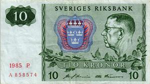 ШВЕЦИЯ 10 КРОН 1