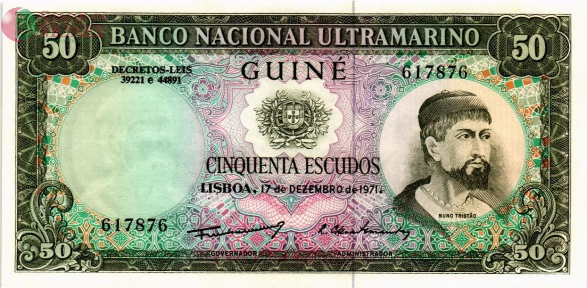 ПОРТУГАЛИЯ 50 ЭСКУДО (ПОРТУГАЛЬСКАЯ ГВИНЕЯ) 1