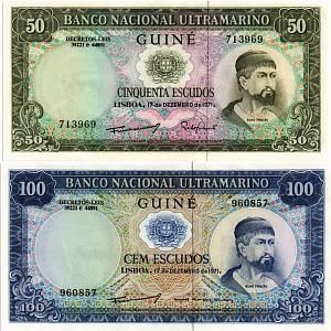 ПОРТУГАЛИЯ НАБОР 50 100 ЭСКУДО (ПОРТУГАЛЬСКАЯ ГВИНЕЯ) 1