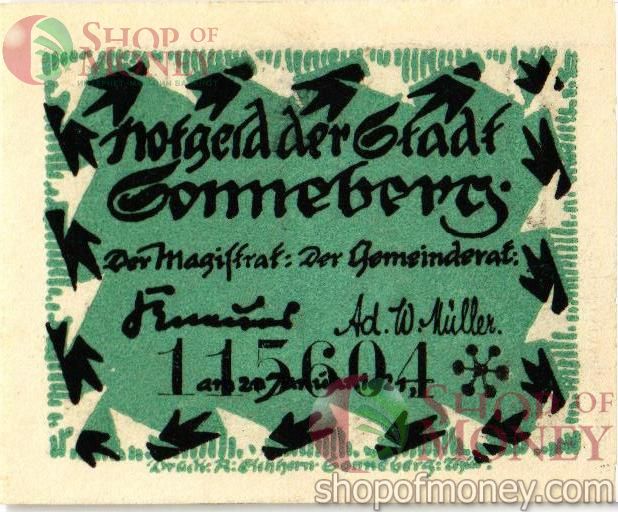 ГЕРМАНИЯ 10 ПФЕННИГОВ (НОТГЕЛЬД) 1