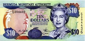 БЕРМУДСКИЕ ОСТРОВА 10 ДОЛЛАРОВ 1
