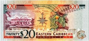 ВОСТОЧНЫЕ КАРИБЫ 20 ДОЛЛАРОВ (K - СЕНТ КИТС) 2