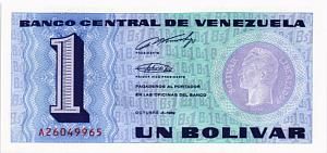 ВЕНЕСУЭЛА 1 БОЛИВАР 1