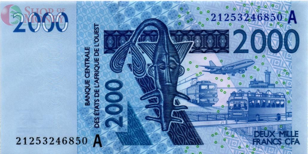 WAS - КОТ-Д'ИВУАР 2000 ФРАНКОВ (A) 1