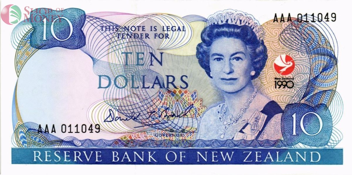НОВАЯ ЗЕЛАНДИЯ 10 ДОЛЛАРОВ 1