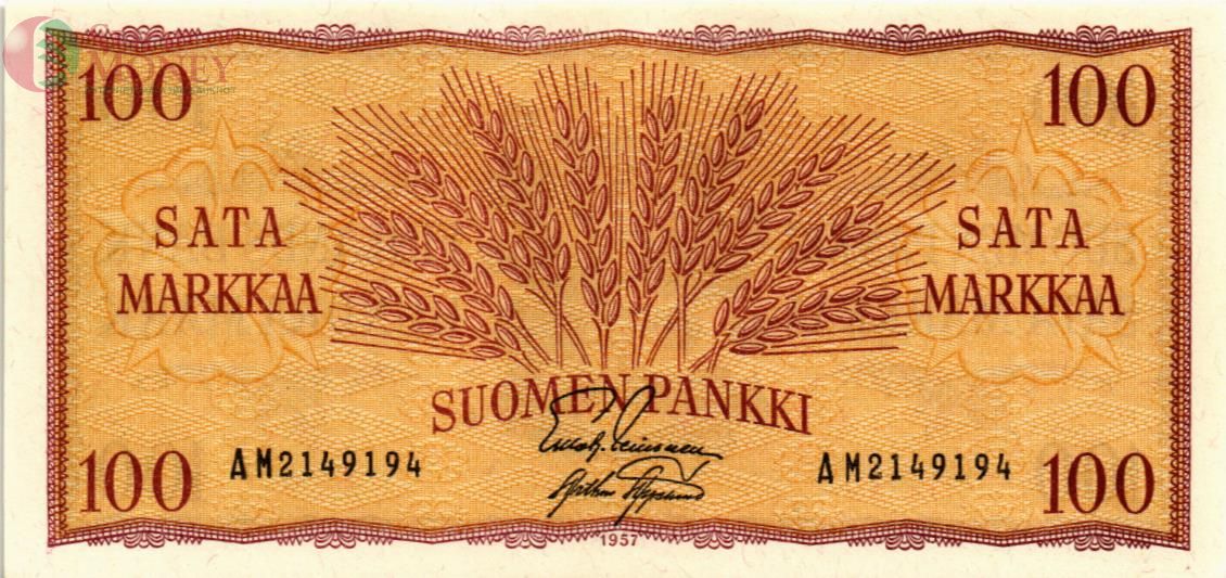 ФИНЛЯНДИЯ 100 МАРОК 1