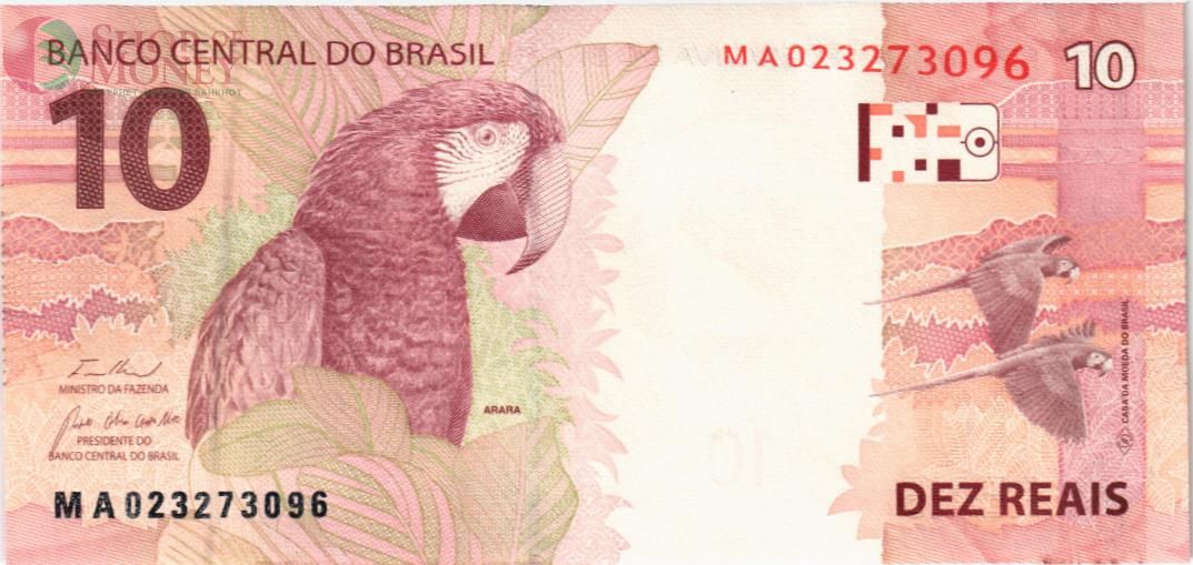 БРАЗИЛИЯ 10 РЕАЛ 2