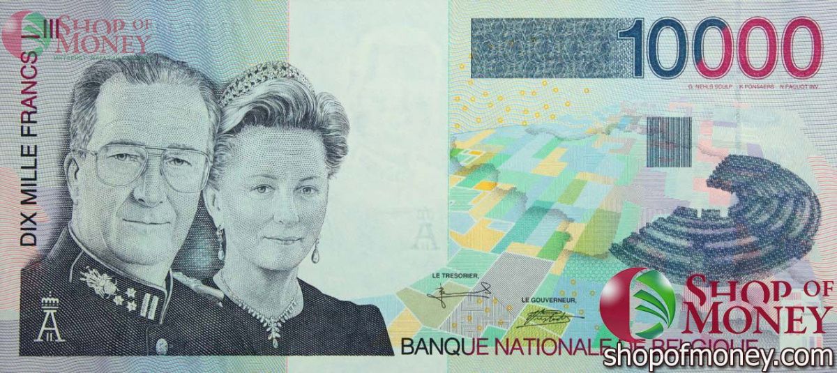 БЕЛЬГИЯ 10000 ФРАНКОВ 1