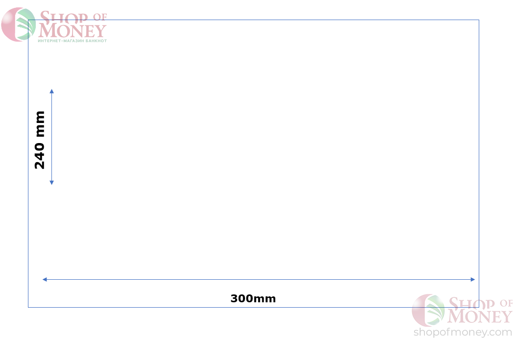 ХОЛДЕР ДЛЯ БАНКНОТ (240 mm x 300 mm) - 100 шт 3