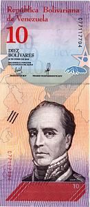 ВЕНЕСУЭЛА 10 БОЛИВАР 1