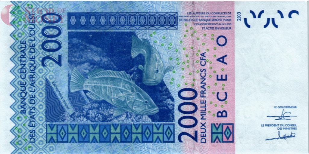 WAS - ГВИНЕЯ-БИСАУ 2000 ФРАНКОВ (S) 2