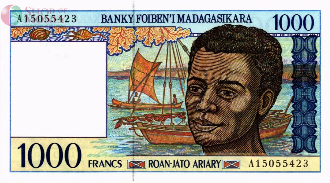 МАДАГАСКАР 1000 ФРАНКОВ 1